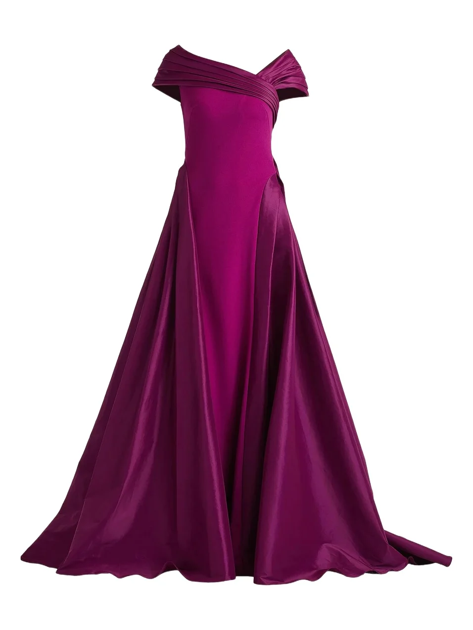 Women's Pleated Fit-&-Flare Gown