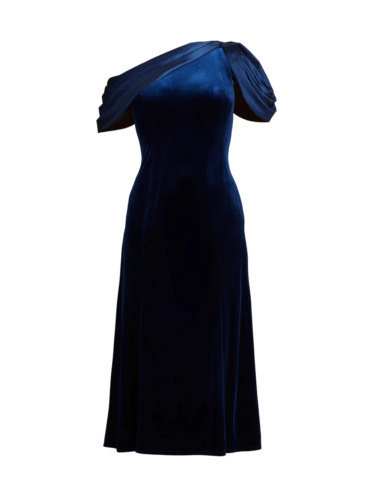 Women's Satin-Embellished Velvet Gown
