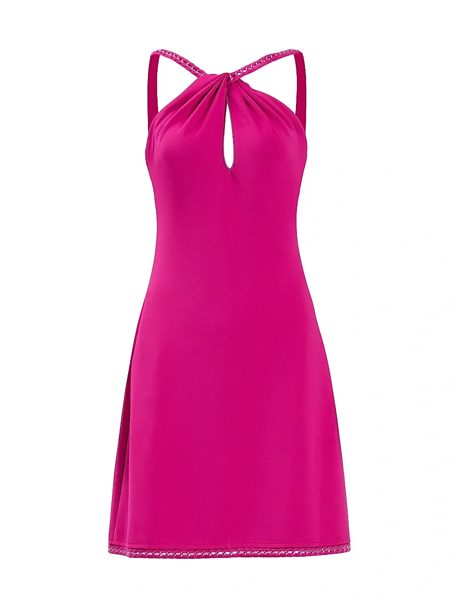 Sho by Tadashi Shoji Women's Sleeveless Cut-Out Minidress - Wild Pink | Image 1 Sho by Tadashi Shoji Women's Sleeveless Cut-Out Minidress - Wild Pink | Image 1