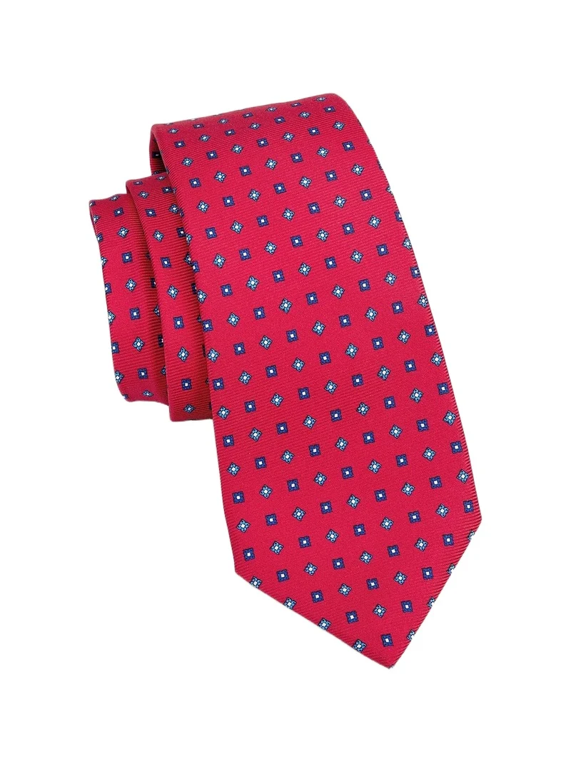 Kiton Men's Micro-Box Silk Tie