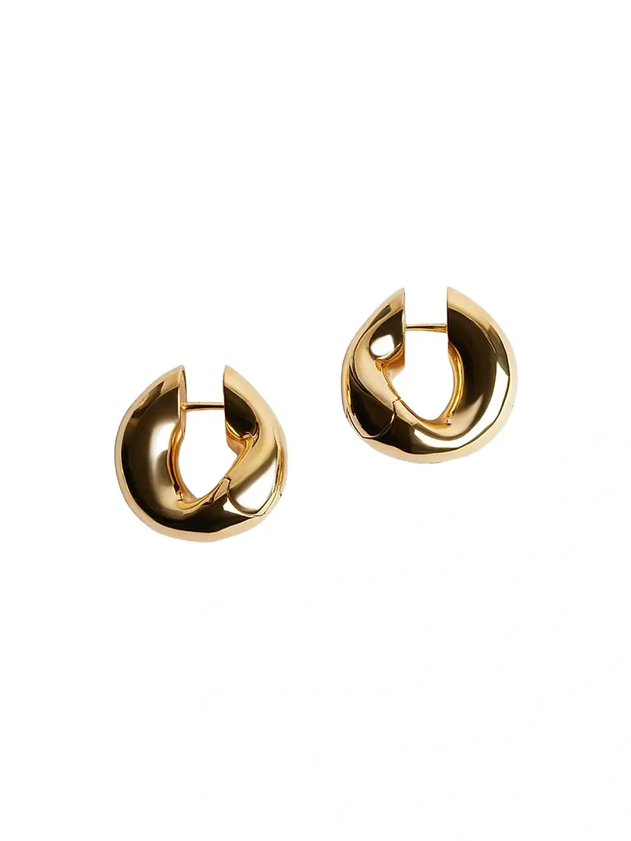 Balenciaga Women's Eisa Earrings - Shiny Gold | Image 1 Balenciaga Women's Eisa Earrings - Shiny Gold | Image 1