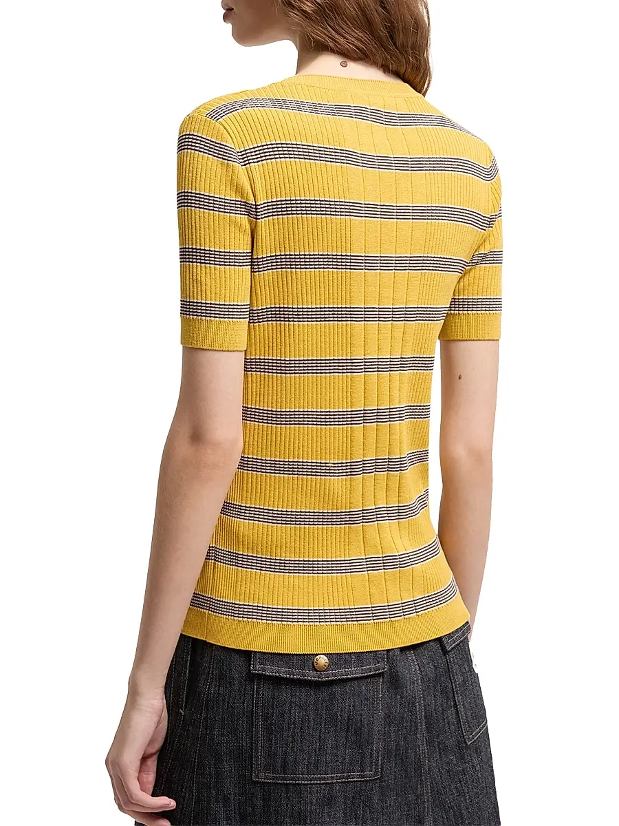 Moncler Women's T-Shirt in Cotton | Thumbnail 3 Moncler Women's T-Shirt in Cotton | Thumbnail 3