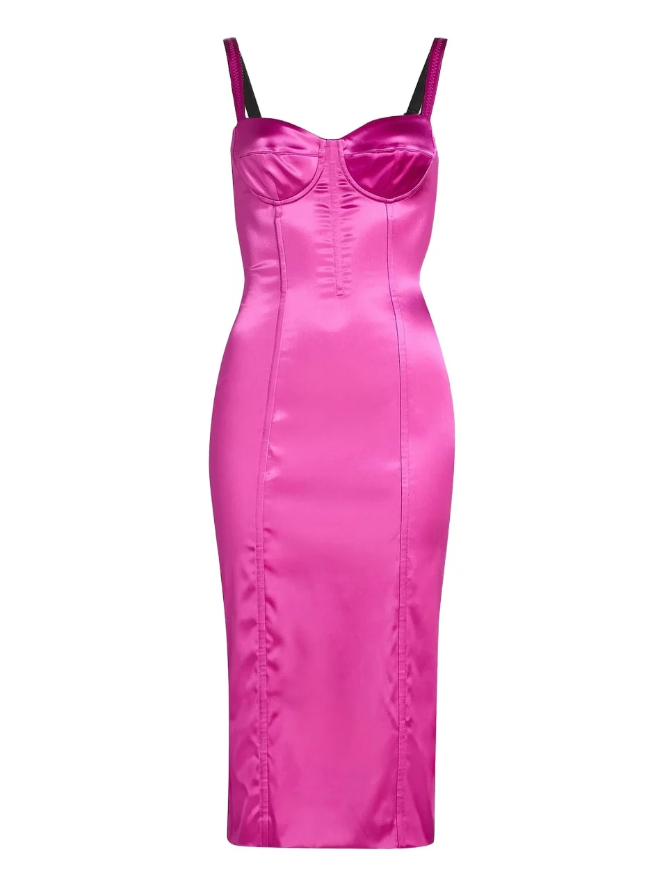 Women's Satin Corset Midi-Dress Women's Satin Corset Midi-Dress