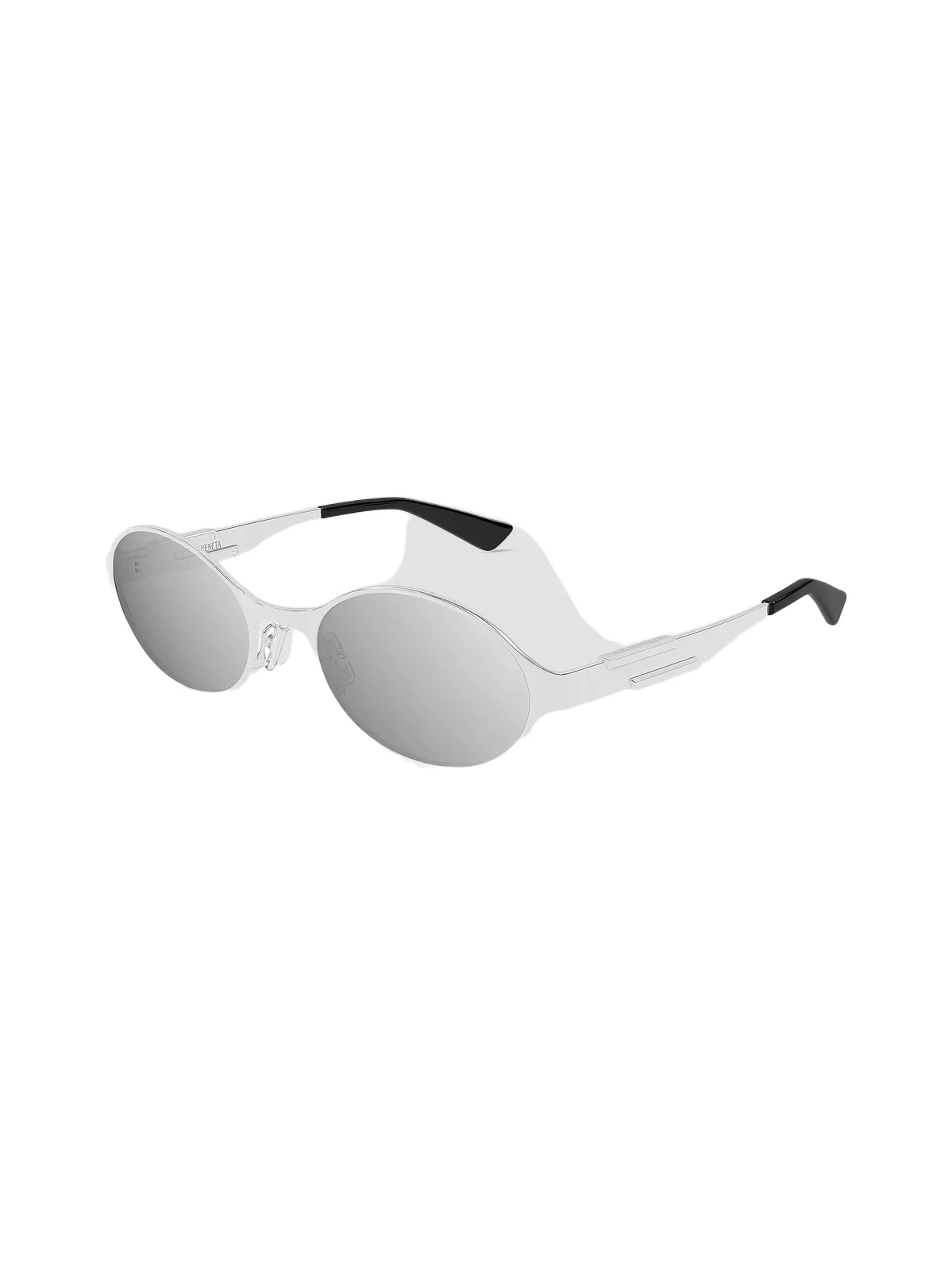 Bottega Veneta Women's Dash Ribbon Metal 55MM Oval Sunglasses