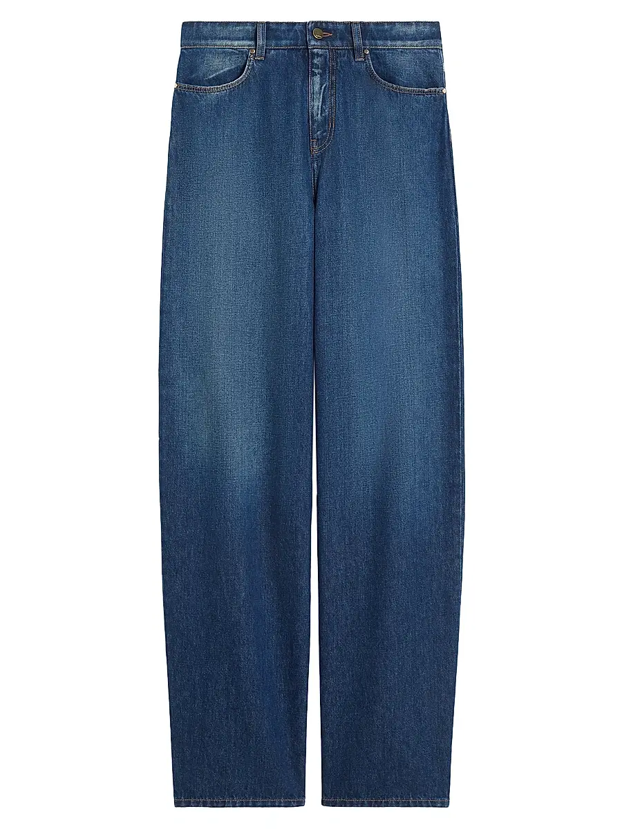 Max Mara Women's Denim Baggy Jeans | Image 1 Max Mara Women's Denim Baggy Jeans | Image 1