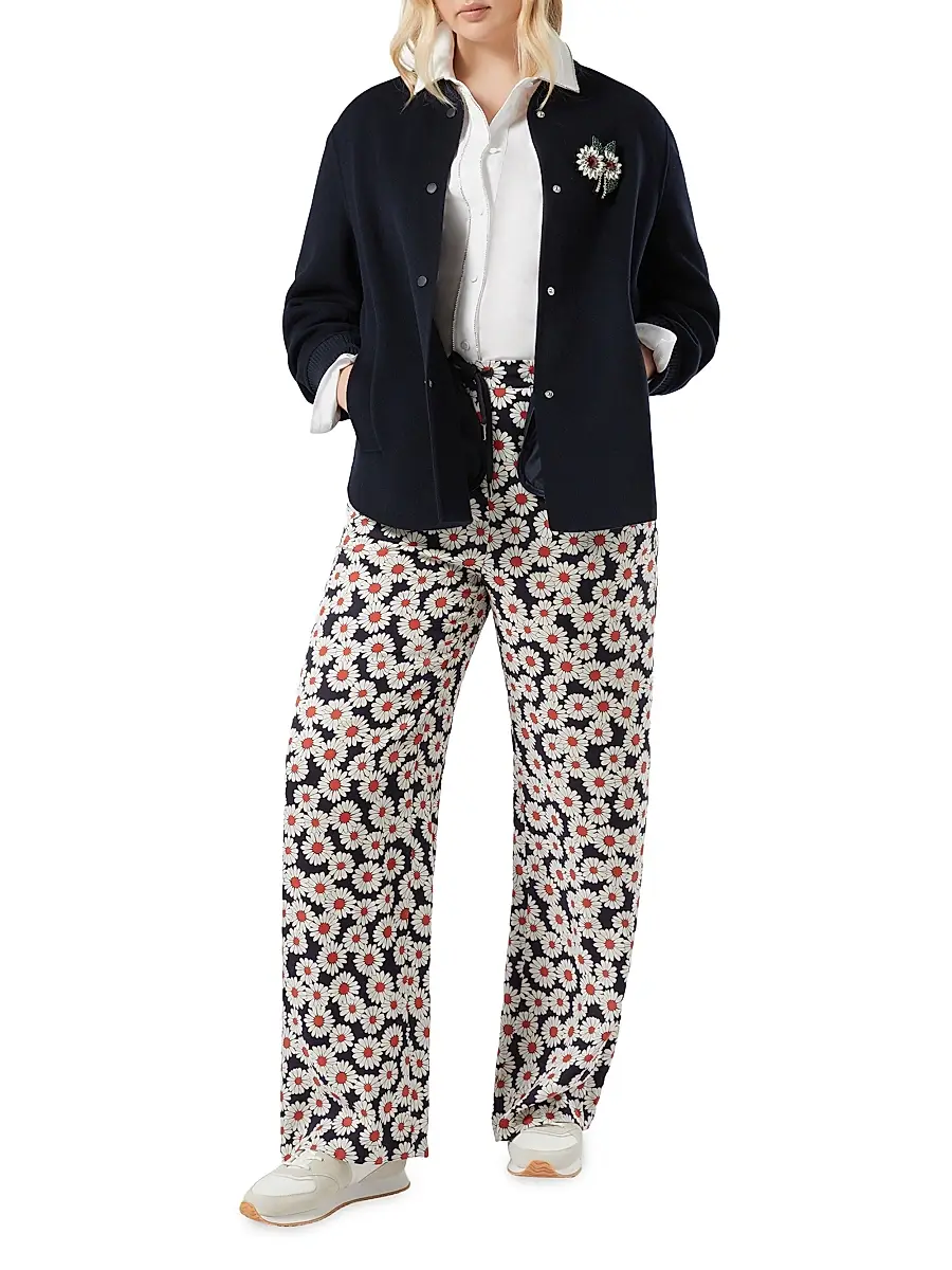Marina Rinaldi Women's Double Faced Wool Blend Jacket - Midnight Blue | Thumbnail 2 Marina Rinaldi Women's Double Faced Wool Blend Jacket - Midnight Blue | Thumbnail 2