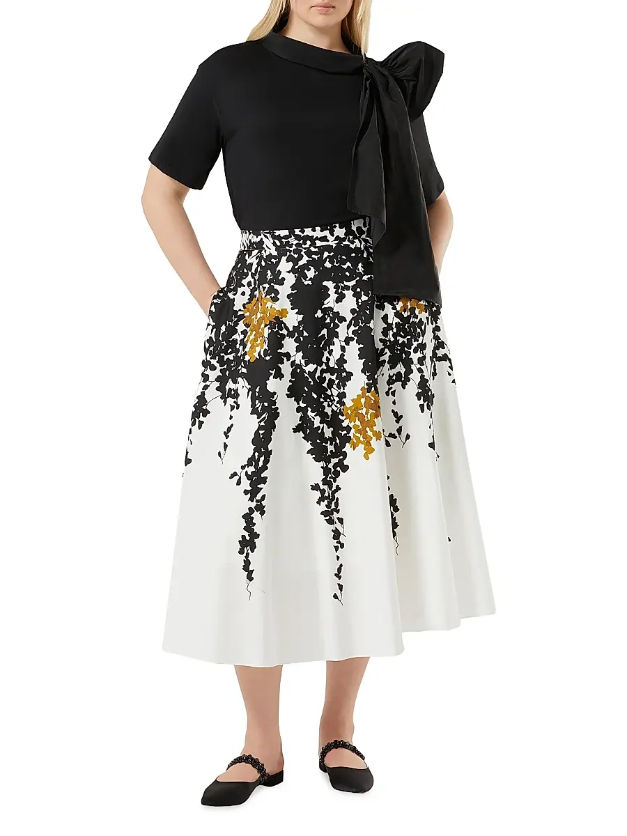 Marina Rinaldi Women's Jersey and Taffeta T-Shirt | Thumbnail 2