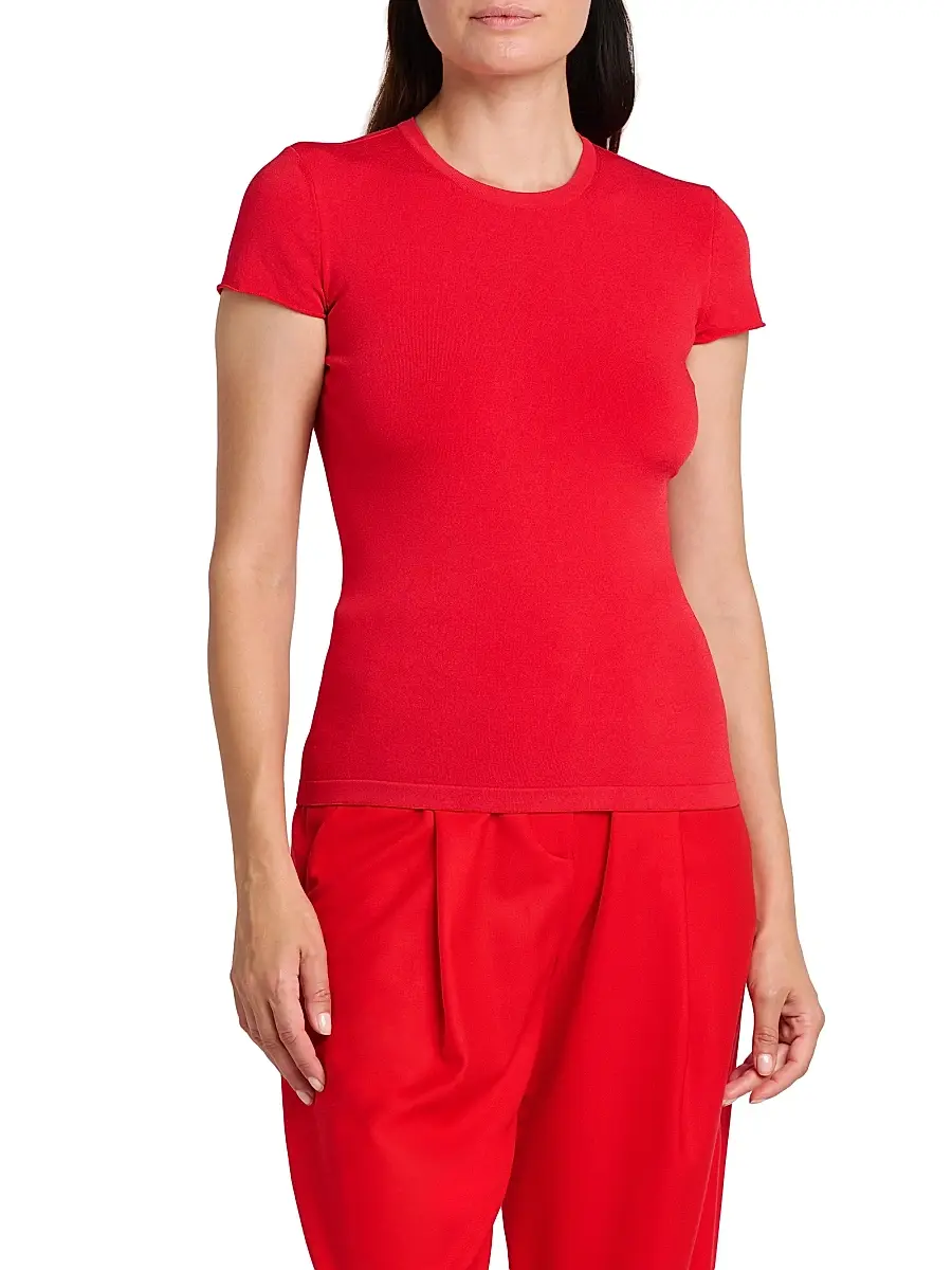 Giorgio Armani Women's Jersey T-Shirt | Thumbnail 3 Giorgio Armani Women's Jersey T-Shirt | Thumbnail 3
