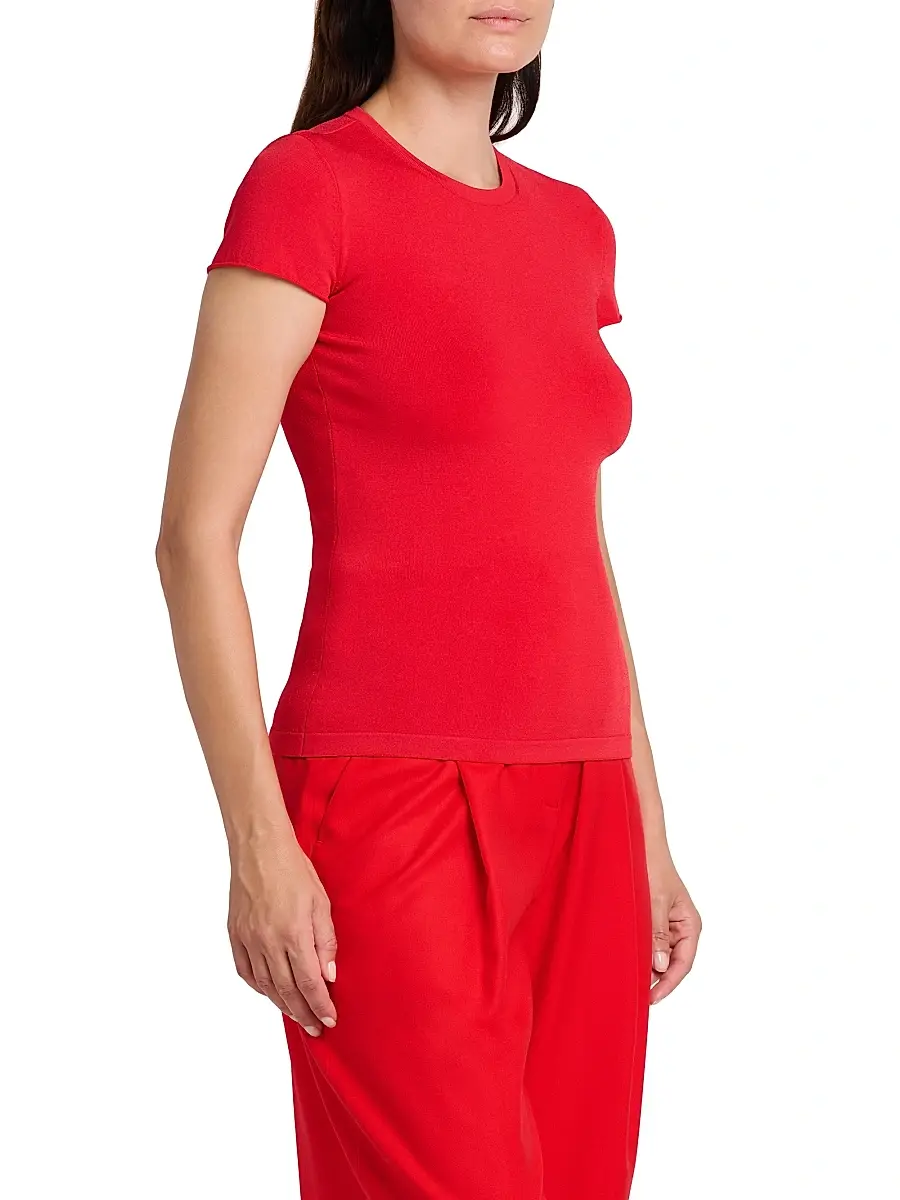 Giorgio Armani Women's Jersey T-Shirt | Thumbnail 4 Giorgio Armani Women's Jersey T-Shirt | Thumbnail 4