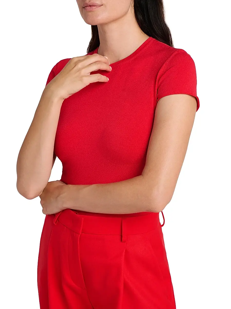 Giorgio Armani Women's Jersey T-Shirt | Thumbnail 6 Giorgio Armani Women's Jersey T-Shirt | Thumbnail 6