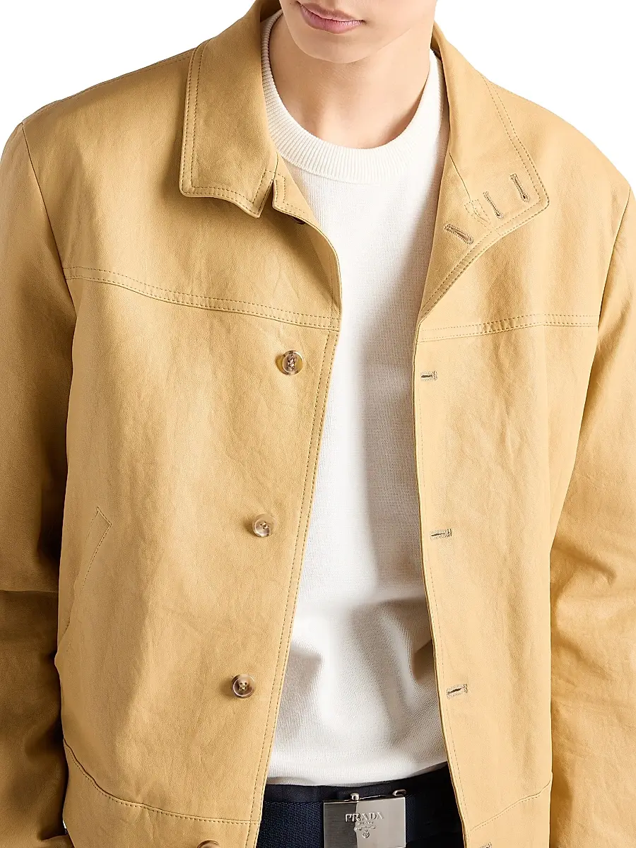 Prada Men's Cotton Crewneck Sweater - White | Thumbnail 4
