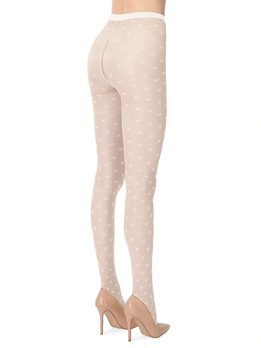 Wolford Women's Daisy Embroidered Tights | Thumbnail 4