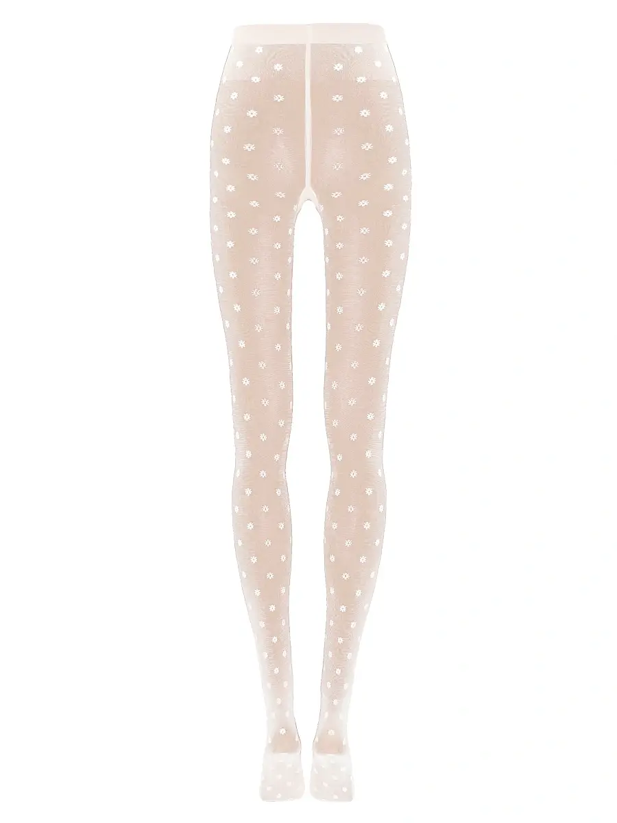 Women's Daisy Embroidered Tights
