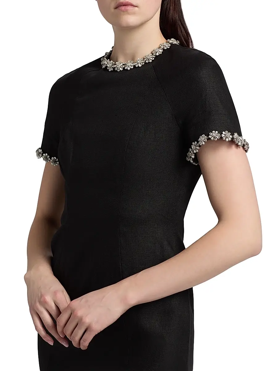 Zimmermann Women's Story Embellished Linen Minidress | Thumbnail 6