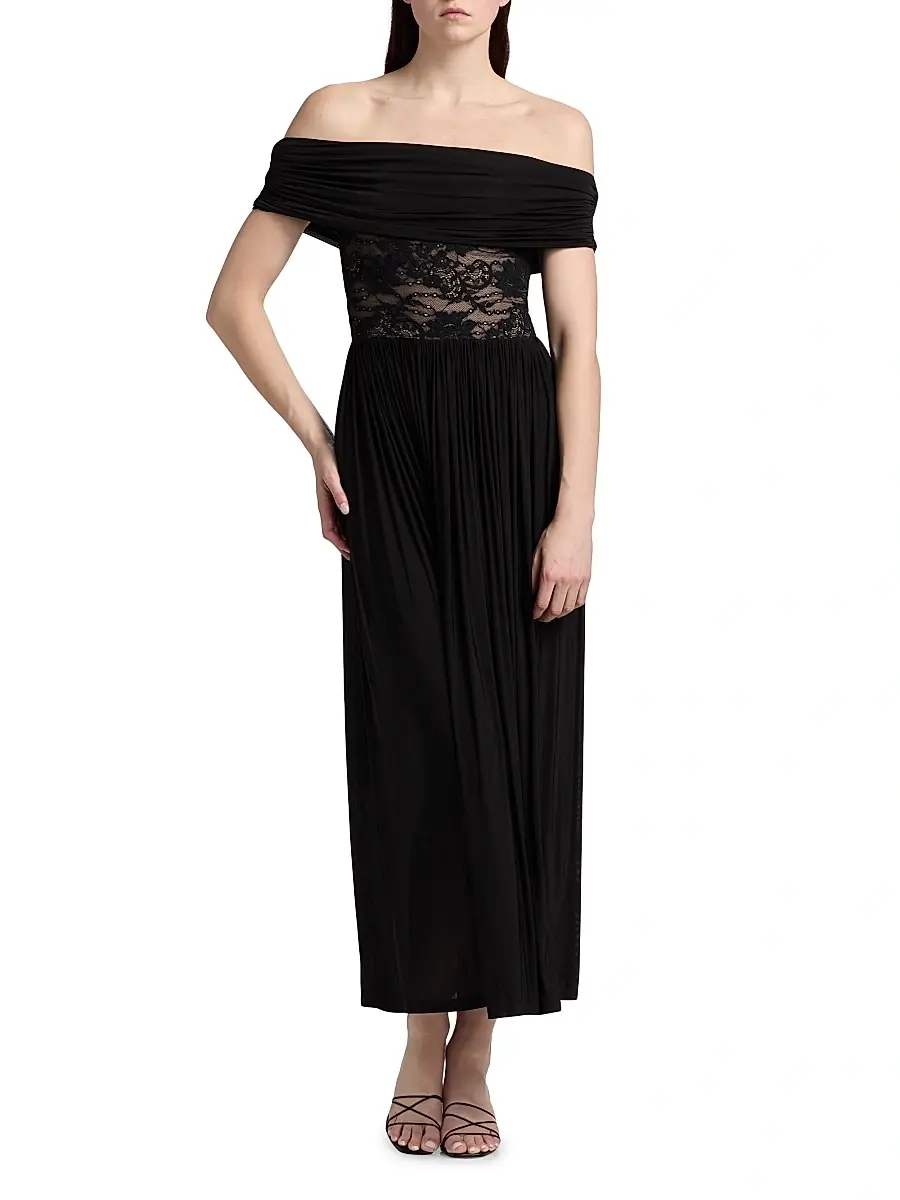 Zimmermann Women's Stretch Lace Jersey Maxi Dress | Thumbnail 3 Zimmermann Women's Stretch Lace Jersey Maxi Dress | Thumbnail 3
