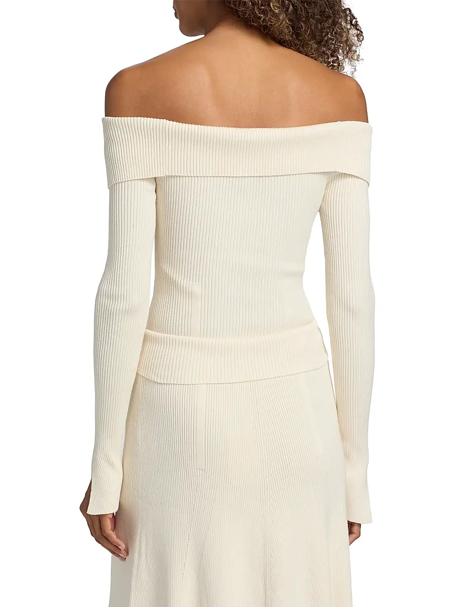 Zimmermann Women's Off-Shoulder Knit Cardigan | Thumbnail 5 Zimmermann Women's Off-Shoulder Knit Cardigan | Thumbnail 5