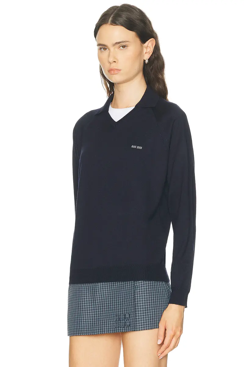 Miu Miu Wool F.14 Sweater | Thumbnail 2 Miu Miu Wool F.14 Sweater | Thumbnail 2