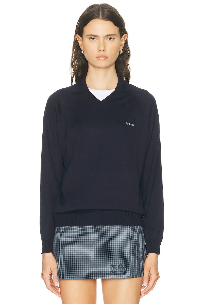 Miu Miu Wool F.14 Sweater | Image 1 Miu Miu Wool F.14 Sweater | Image 1