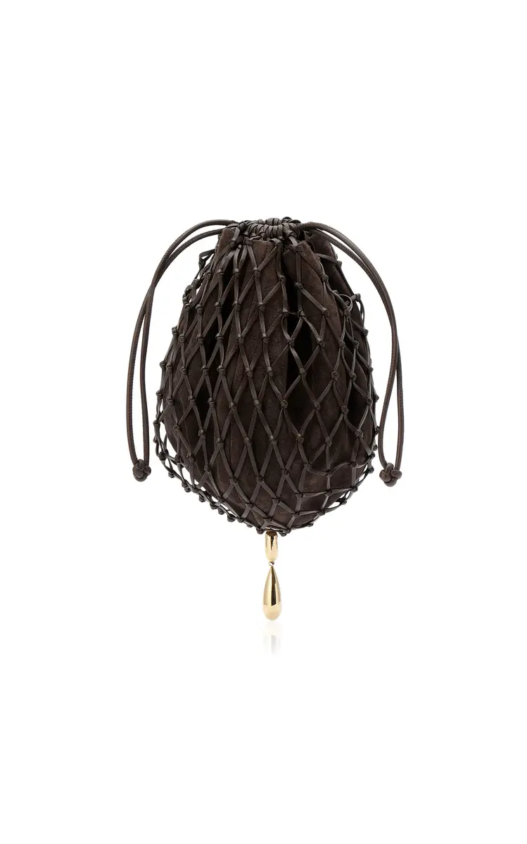 Savette Macrame Leather Pouch