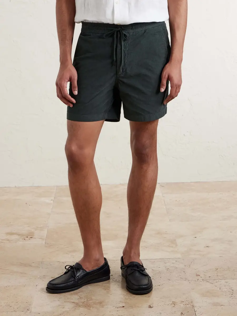 Slowear Straight-Leg Cotton-Corduroy Drawstring Shorts - Men | Thumbnail 3 Slowear Straight-Leg Cotton-Corduroy Drawstring Shorts - Men | Thumbnail 3