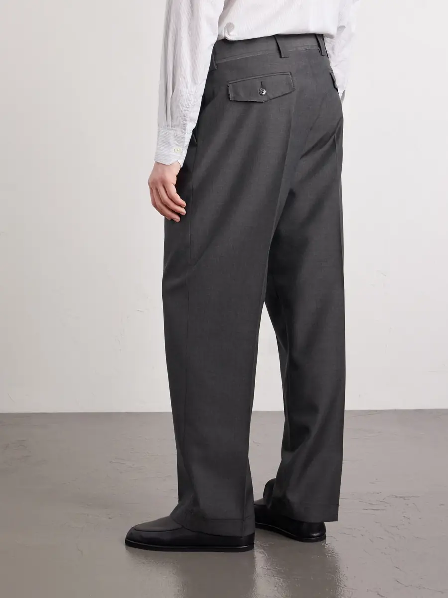 mfpen Straight-Leg Pleated Wool Trousers - Men | Thumbnail 4 mfpen Straight-Leg Pleated Wool Trousers - Men | Thumbnail 4