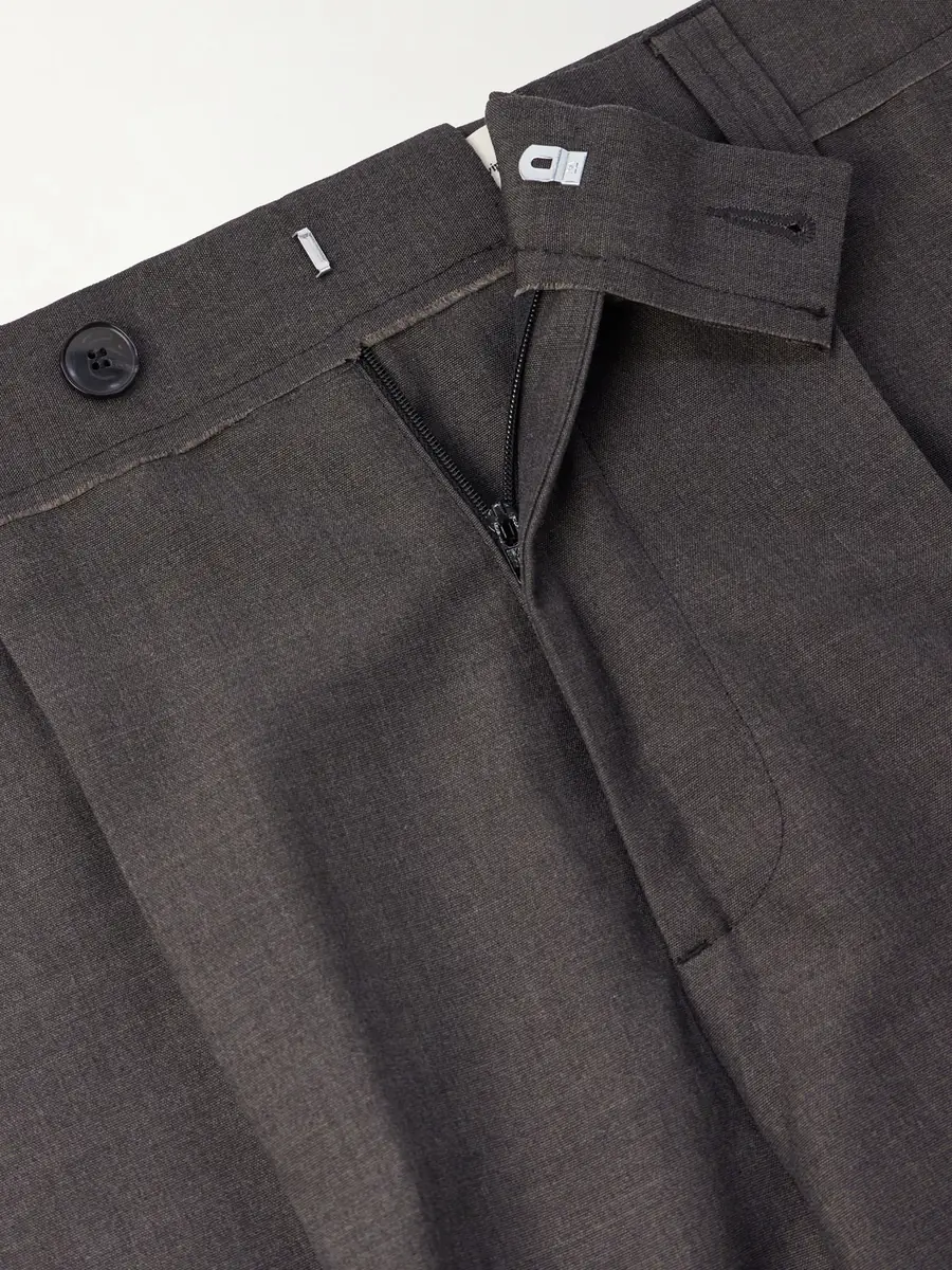 mfpen Straight-Leg Pleated Wool Trousers - Men | Thumbnail 6 mfpen Straight-Leg Pleated Wool Trousers - Men | Thumbnail 6
