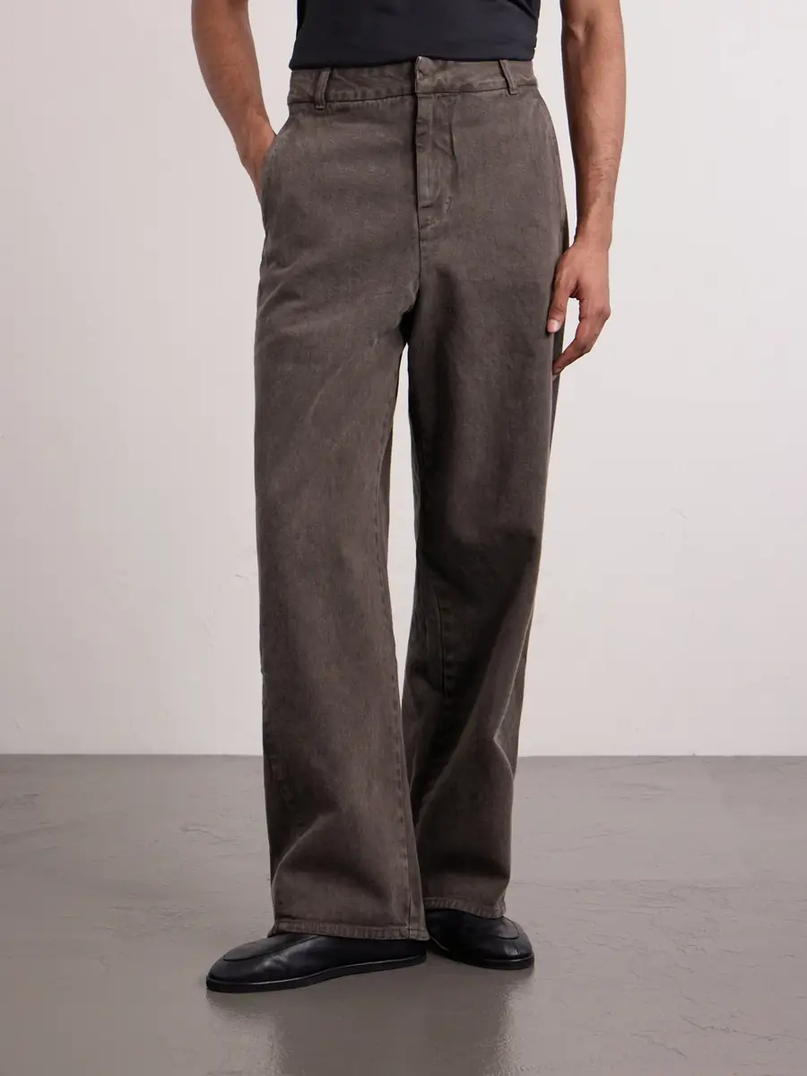 Amomento Garment Dyed Wide-Leg Jeans - Men | Thumbnail 3 Amomento Garment Dyed Wide-Leg Jeans - Men | Thumbnail 3