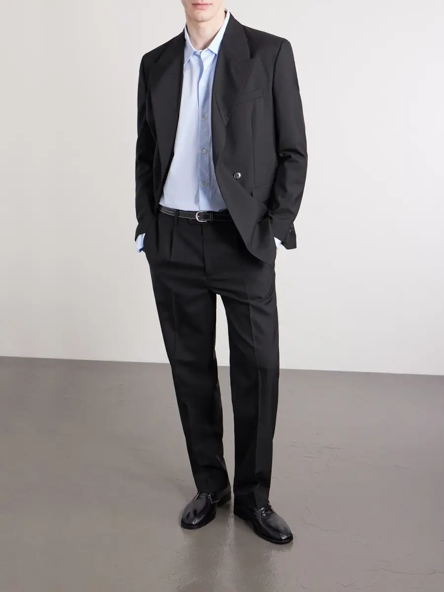 mfpen Formal Straight-Leg Pleated Wool Suit Trousers - Men | Thumbnail 2