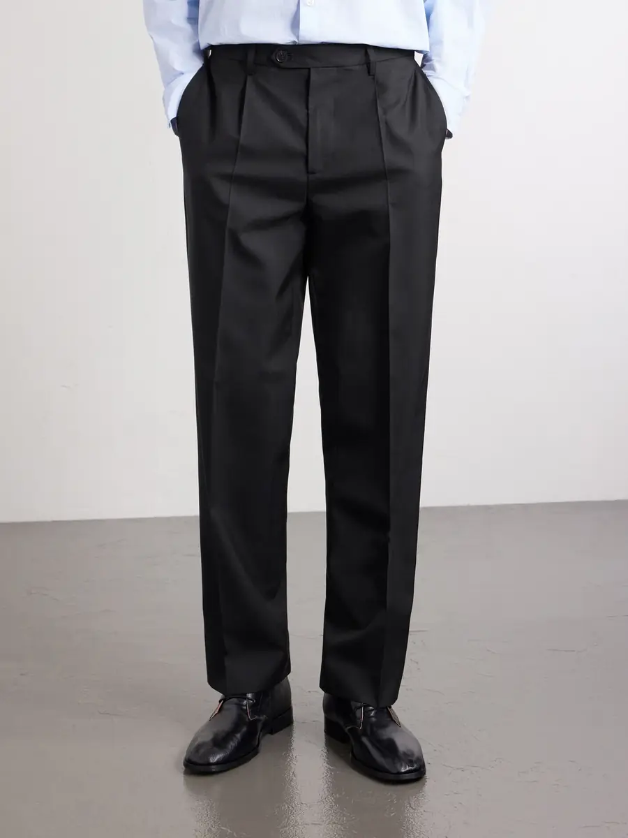 mfpen Formal Straight-Leg Pleated Wool Suit Trousers - Men | Thumbnail 3