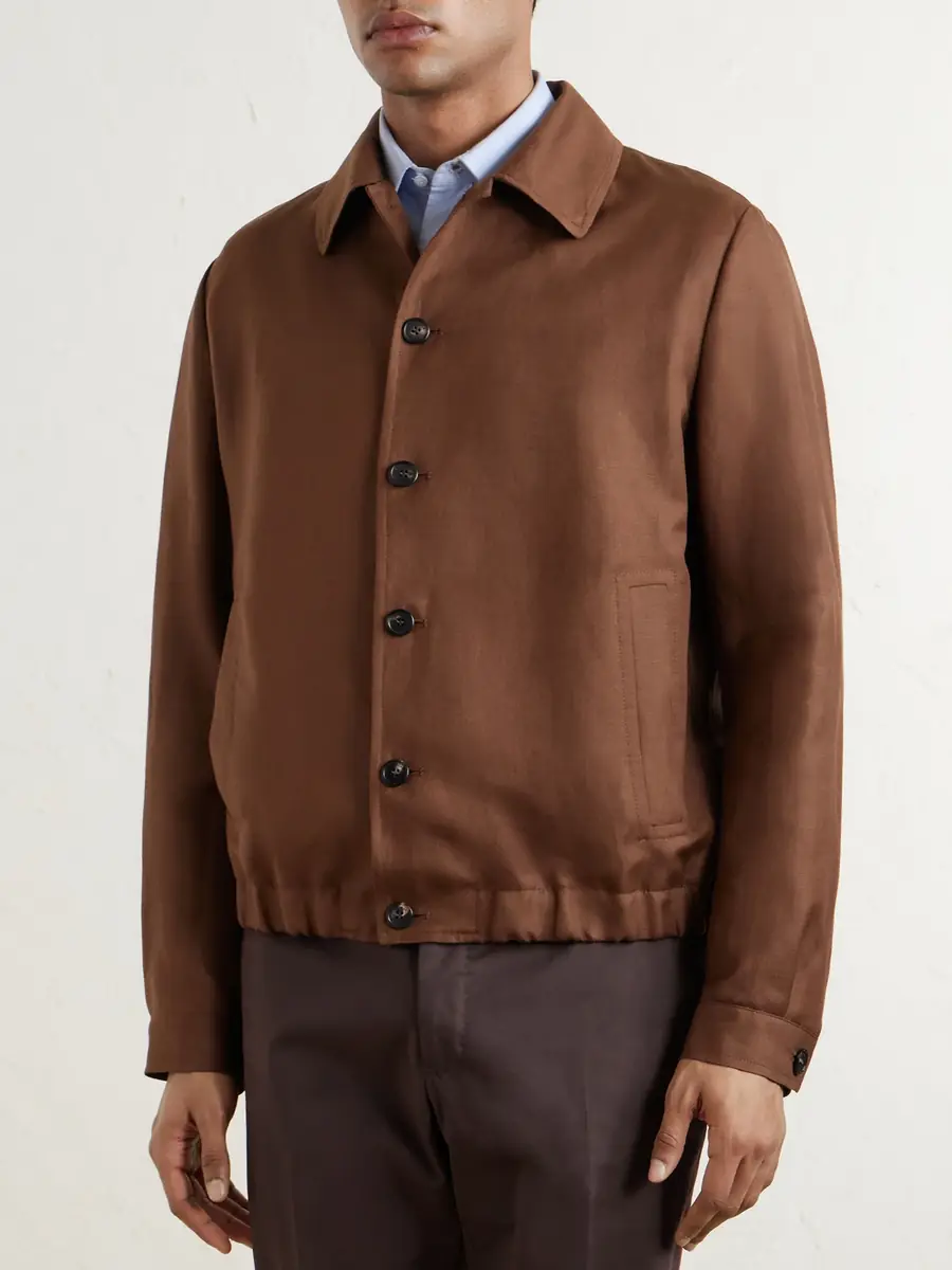 Slowear Wool and Linen-Blend Bomber - Men | Thumbnail 3 Slowear Wool and Linen-Blend Bomber - Men | Thumbnail 3