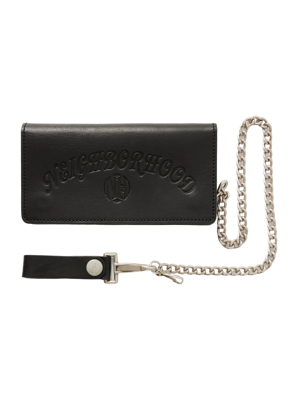 Neighborhood Logo-Embossed Leather Billfold Wallet - Men
