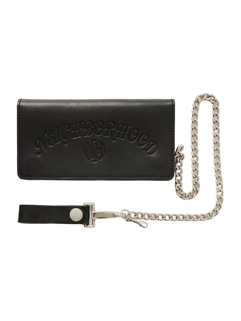 Neighborhood Logo-Embossed Leather Billfold Wallet - Men | Image 1 Neighborhood Logo-Embossed Leather Billfold Wallet - Men | Image 1
