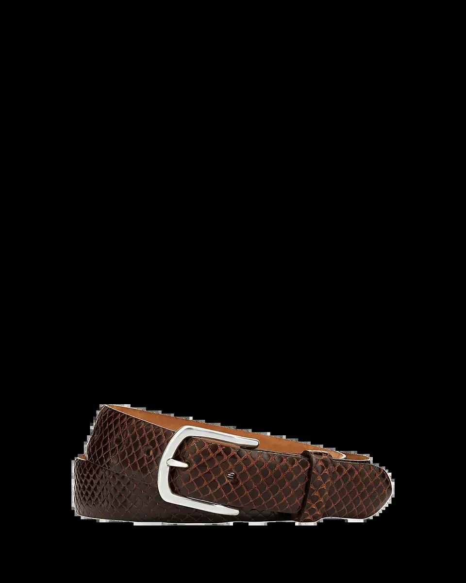 W. Kleinberg Men's Anaconda Snakeskin Belt | Thumbnail 2