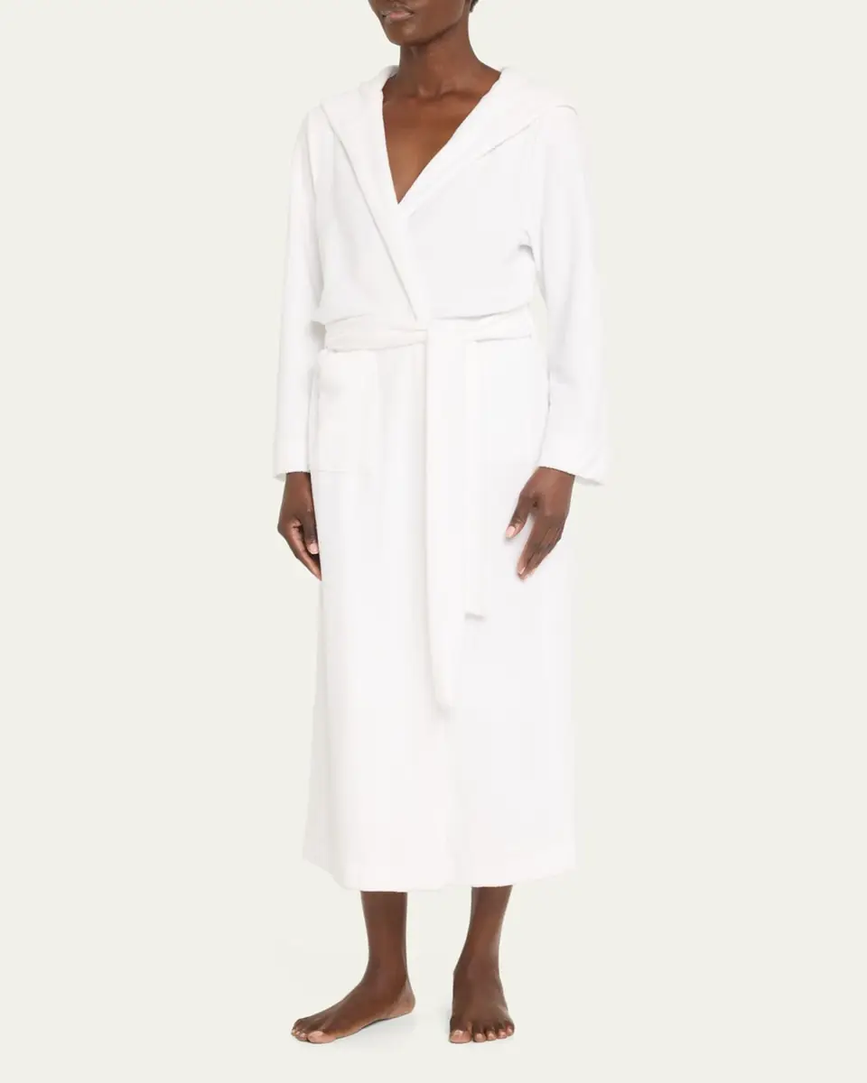 Hanro Hooded Plush Long Robe | Thumbnail 9