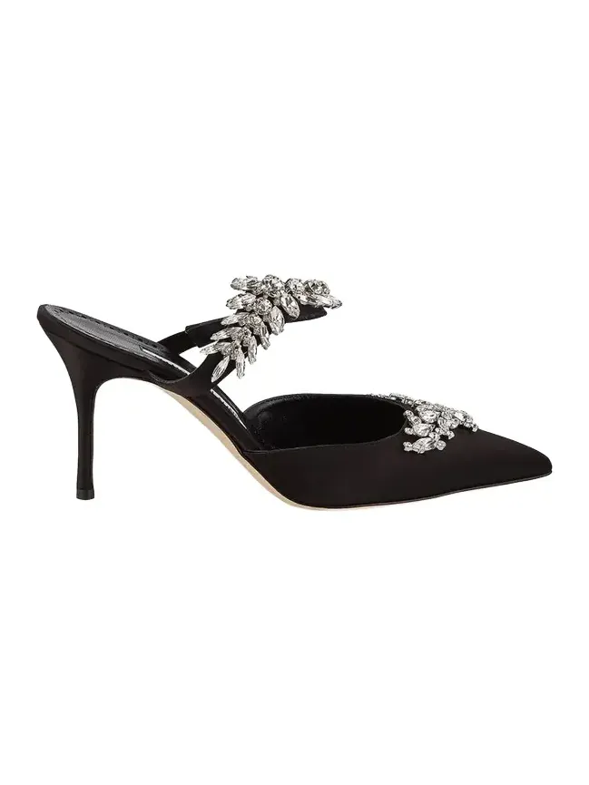 Lurum Crystal-Embellished Mules
