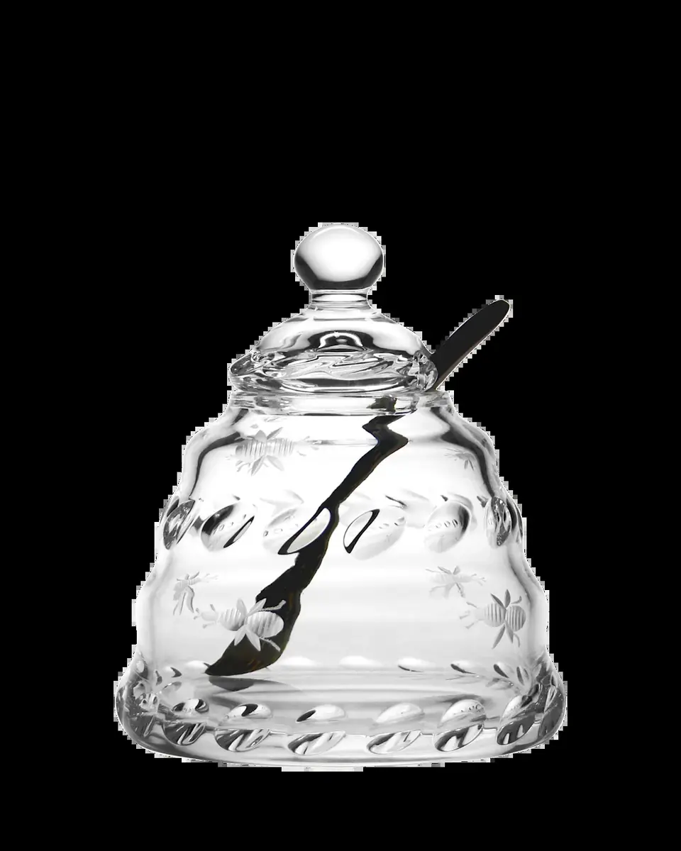 William Yeoward Crystal Buzzy Honey Jar with Spoon | Thumbnail 2