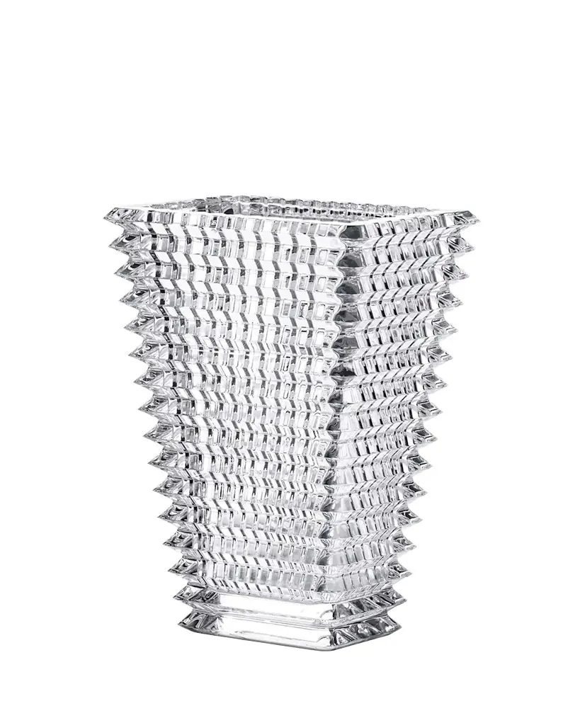 Baccarat Tall Rectangular Eye Vase | Image 1 Baccarat Tall Rectangular Eye Vase | Image 1