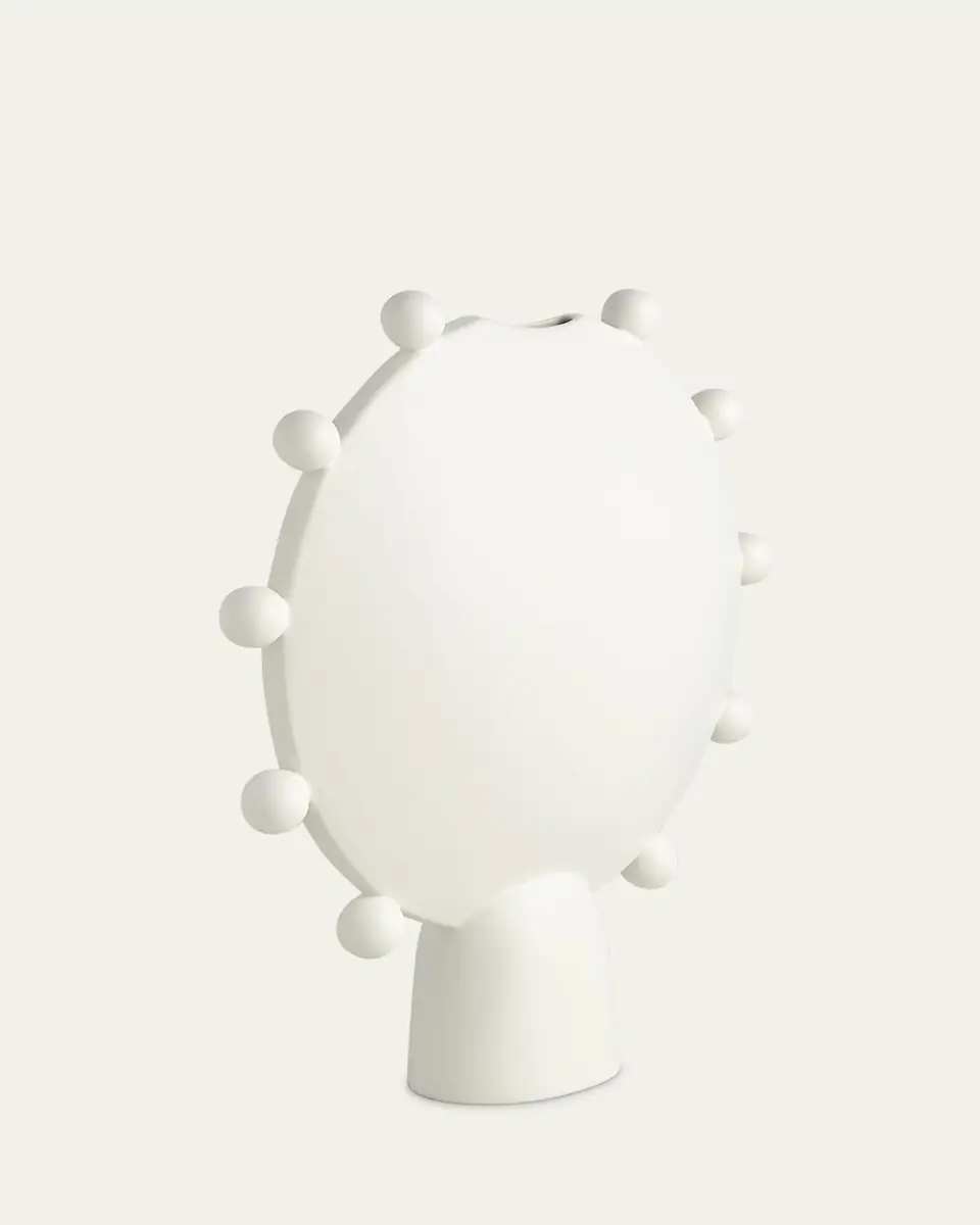 Ashley Childers for Global Views Spheres Collection White Vessel | Thumbnail 2 Ashley Childers for Global Views Spheres Collection White Vessel | Thumbnail 2