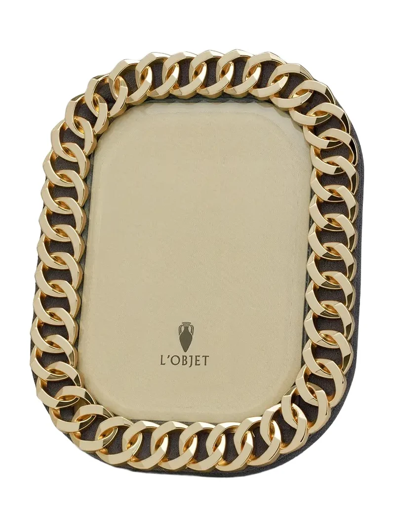 L'Objet Cuban Link Picture Frame, 8" x 10"