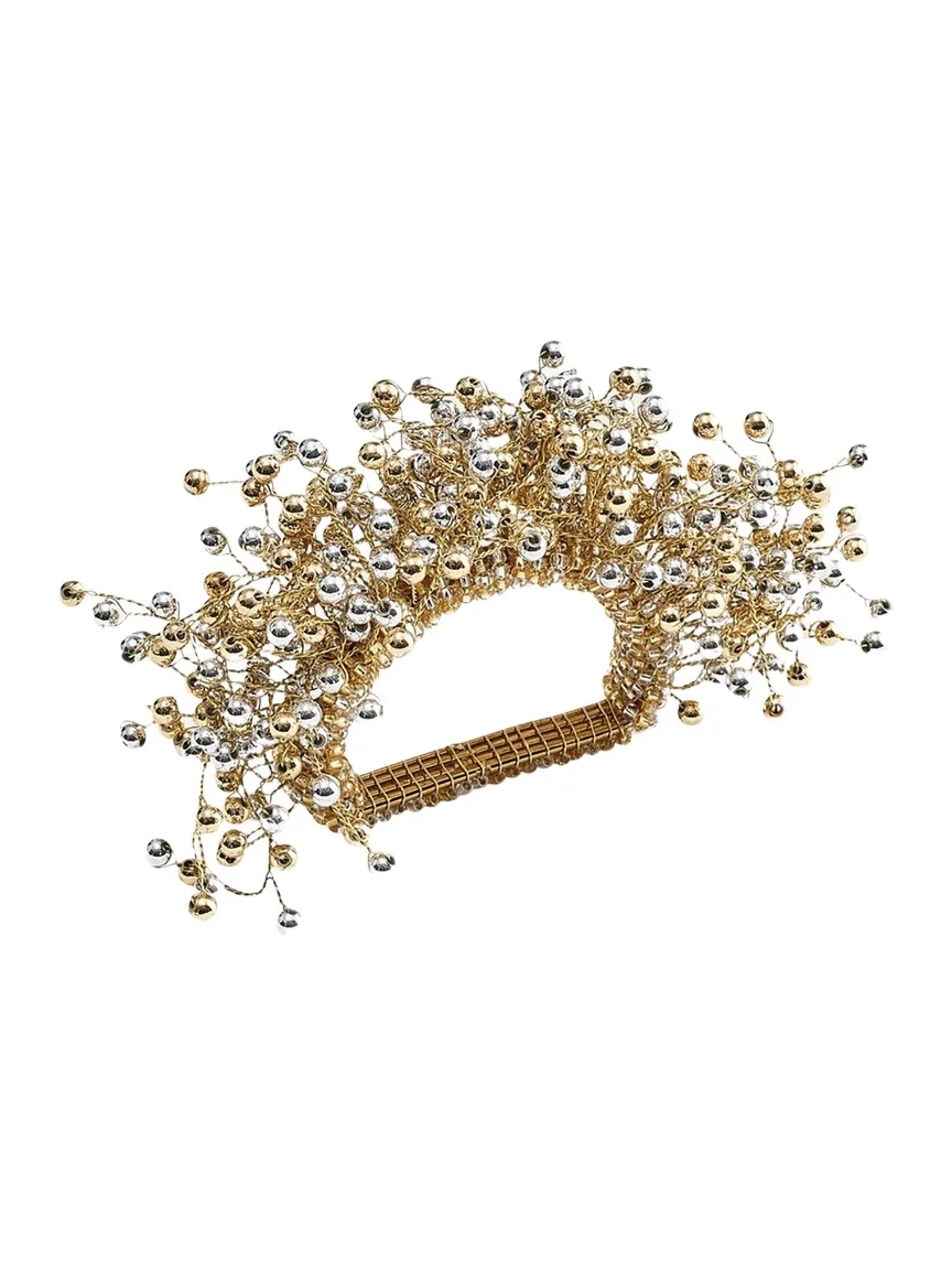 Kim Seybert Spray Napkin Ring, Gold and Silver
