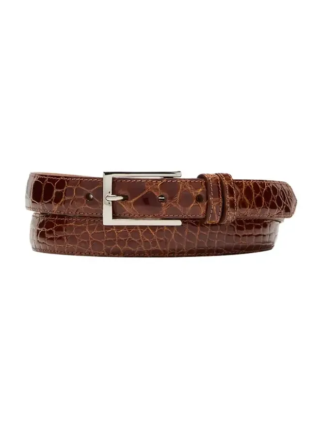 Men's Alligator Leather Belt