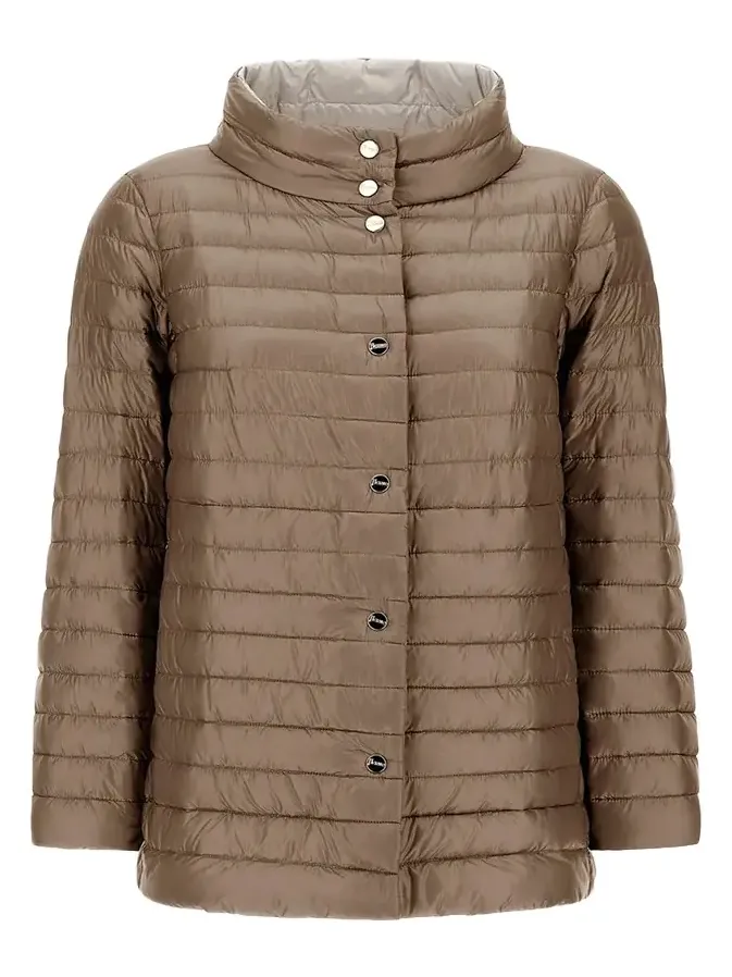 Reversible Ultra-Light Nylon A-Line Down Jacket Reversible Ultra-Light Nylon A-Line Down Jacket