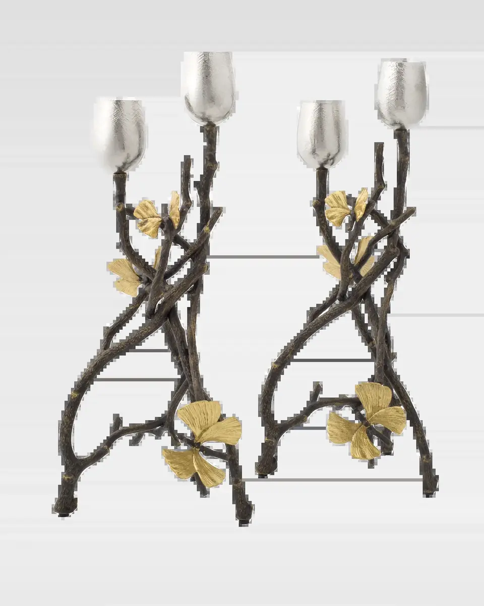 Michael Aram Butterfly Ginkgo Candleholder, Set of 2 | Thumbnail 2