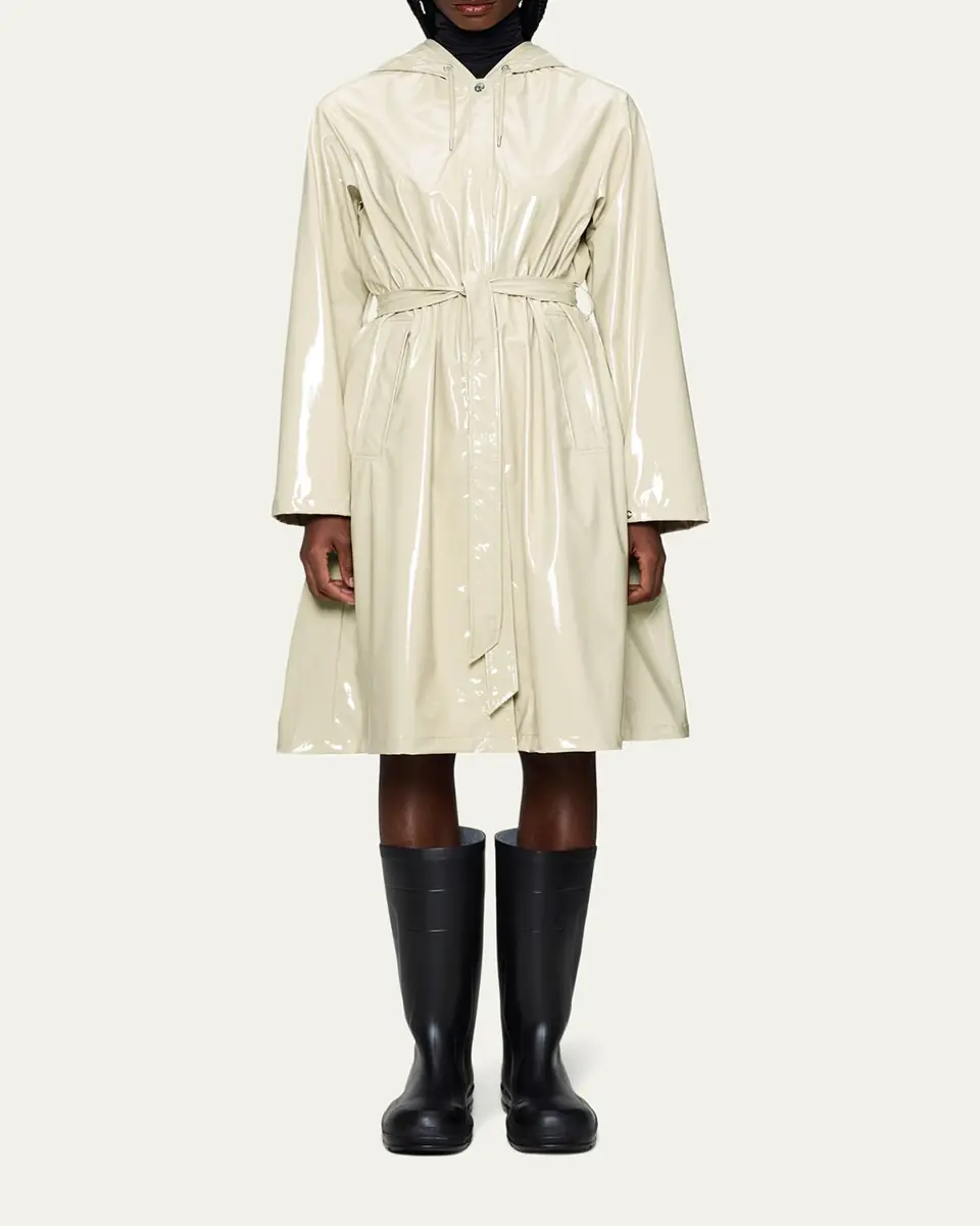 Rains Long A-Line Hooded Rain Jacket | Thumbnail 7 Rains Long A-Line Hooded Rain Jacket | Thumbnail 7