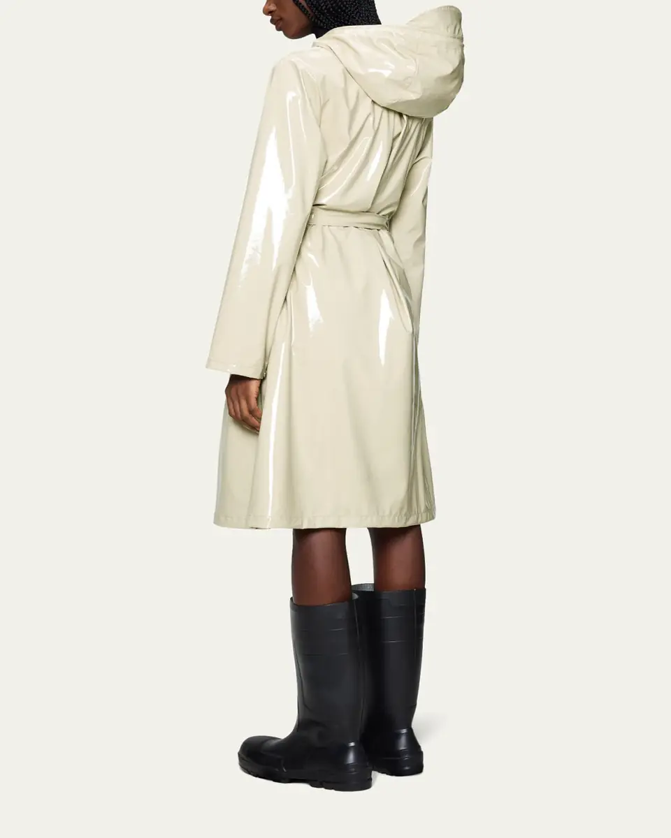 Rains Long A-Line Hooded Rain Jacket | Thumbnail 8 Rains Long A-Line Hooded Rain Jacket | Thumbnail 8