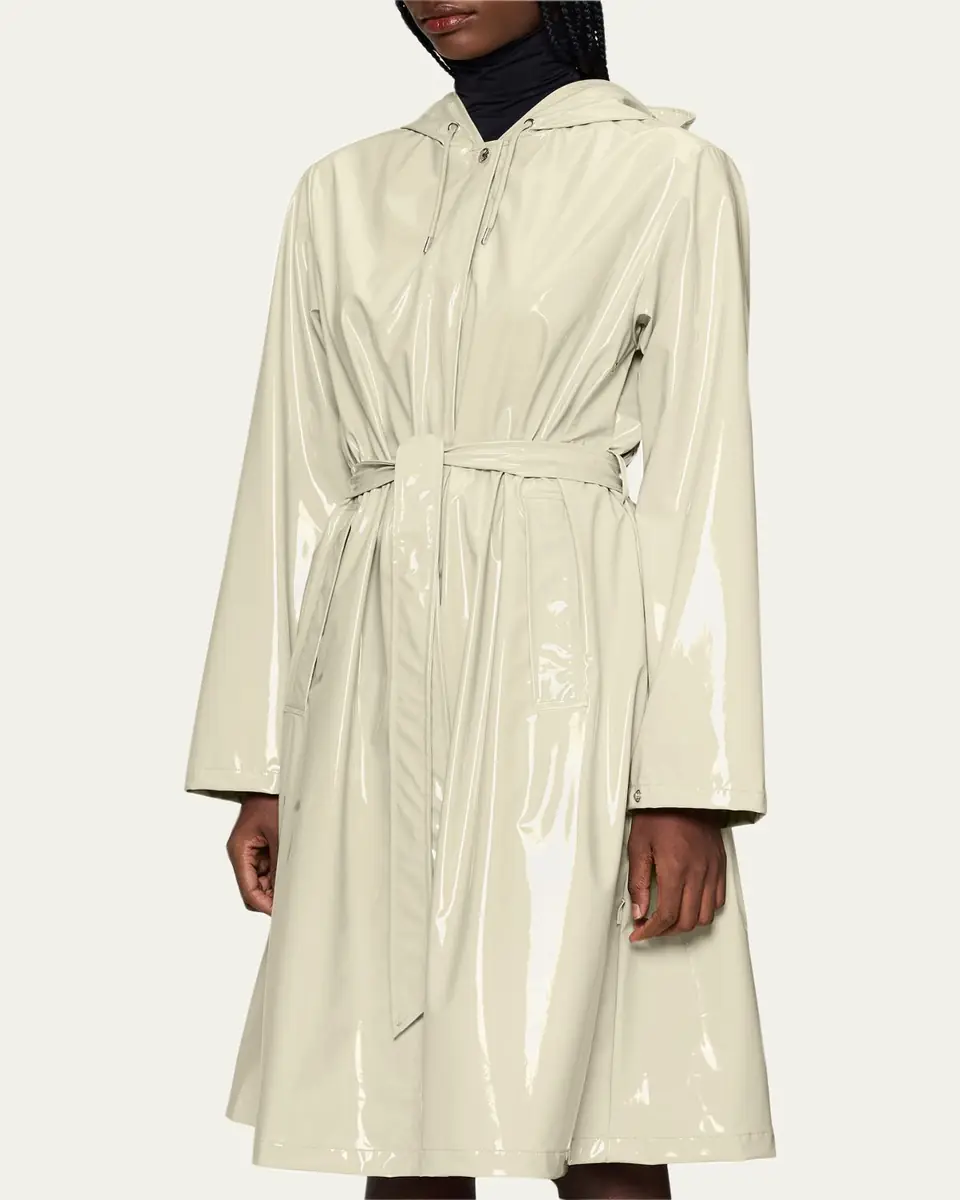 Rains Long A-Line Hooded Rain Jacket | Thumbnail 10 Rains Long A-Line Hooded Rain Jacket | Thumbnail 10