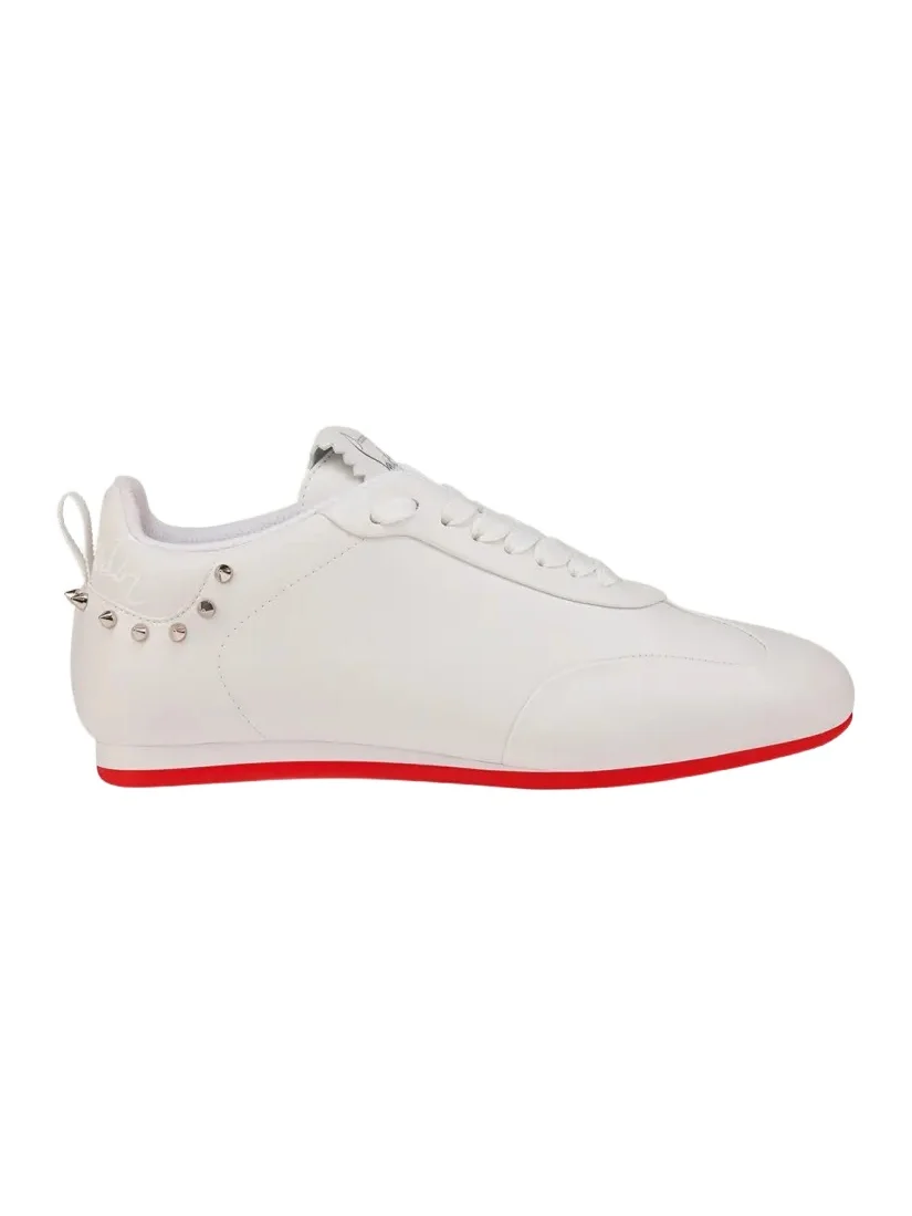 Eleonora Leather Red Sole Low-Top Sneakers Eleonora Leather Red Sole Low-Top Sneakers