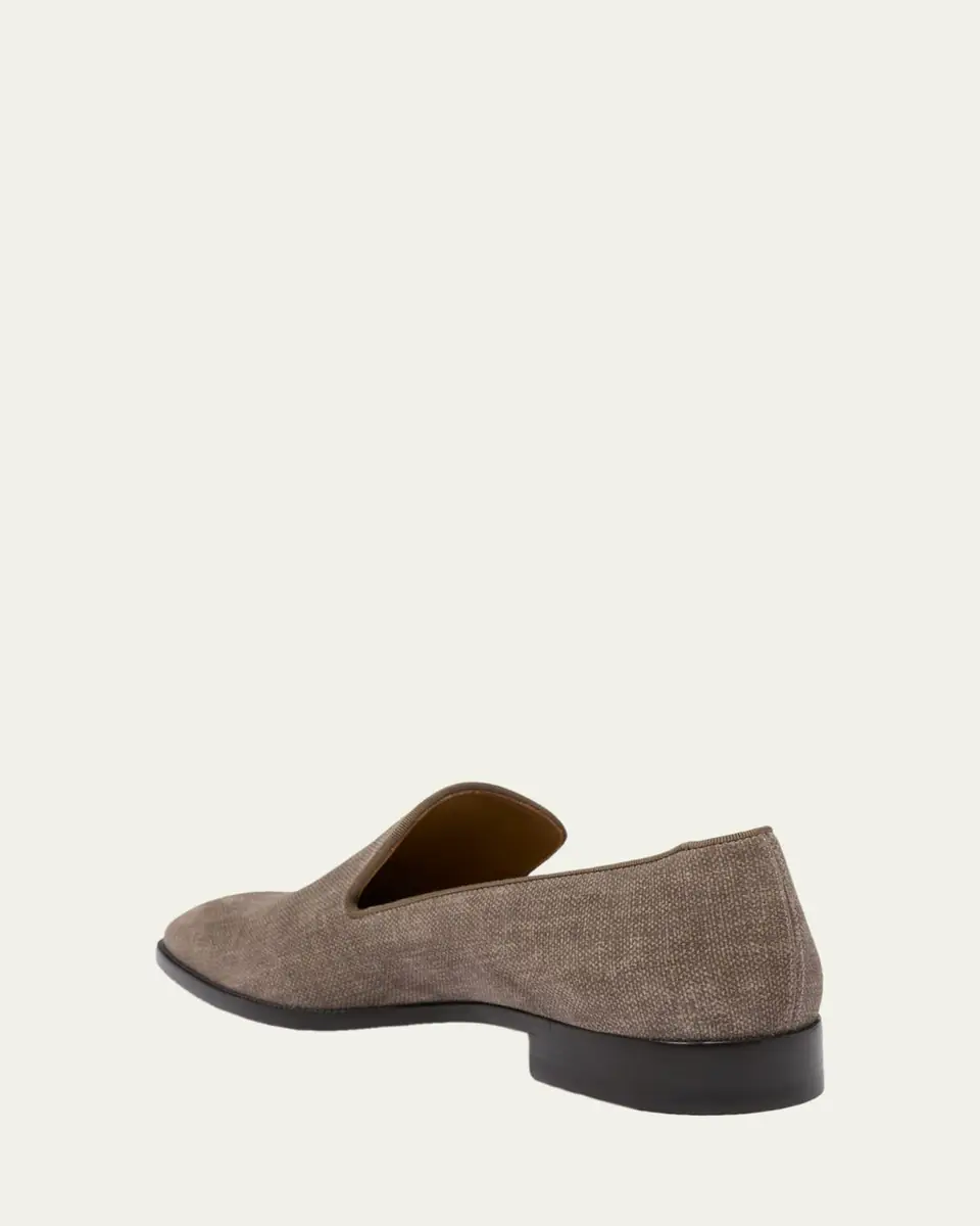 Christian Louboutin Men's Danny Flex Crosta Knit Loafers | Thumbnail 2