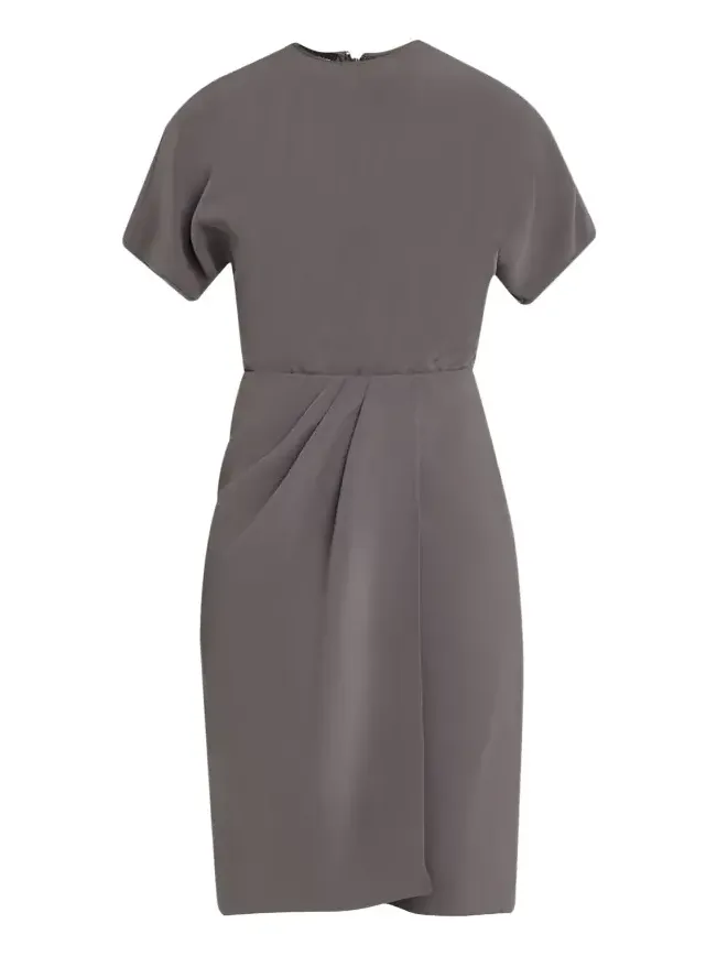 Pleated Washed Silk Crepe Dress Pleated Washed Silk Crepe Dress