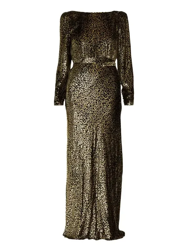 Vreeland Belted Look Back Gown
